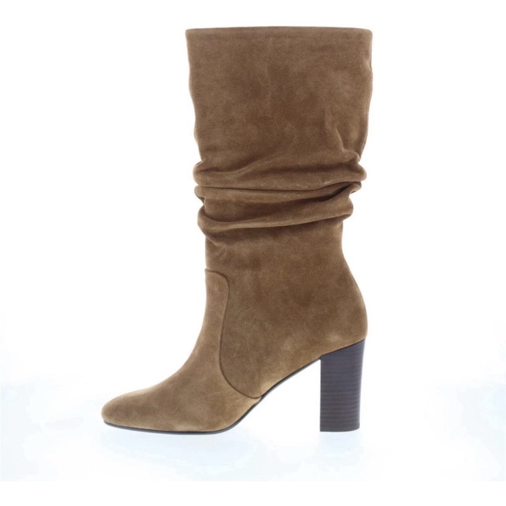 Johnston&Murphy NWOB Charlotte slouchy Heeled Boots Suede 7